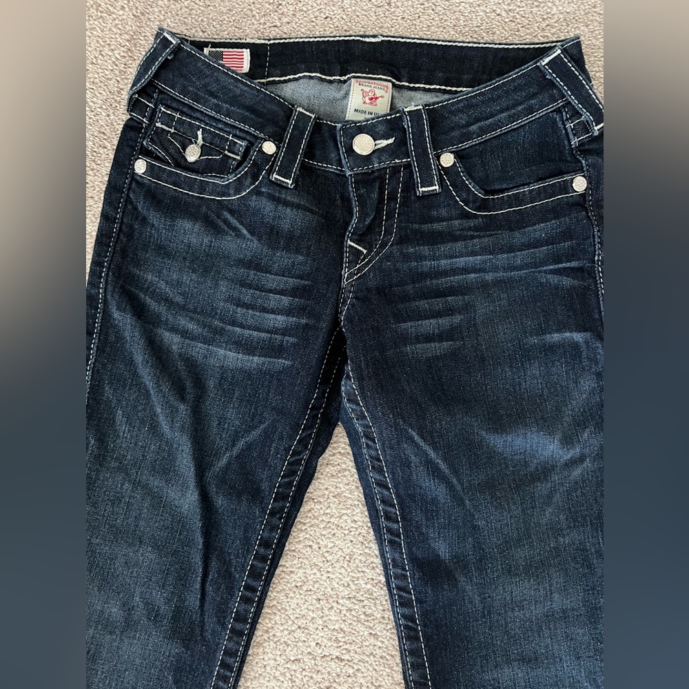 True Religion Billy Disco Crystal Button Bootcut Jeans – Size 25 - Picture 6 of 14
